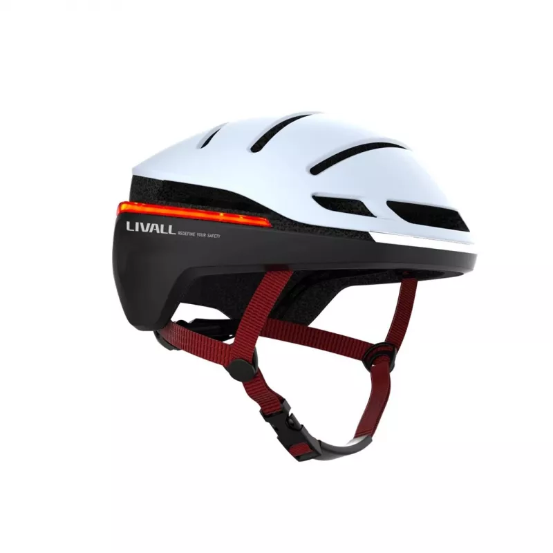 Open-face helmet Livall EVO21 White Hybrid shell construction