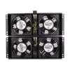 Cooling fan Extralink EX.8673 4 Way fan unit for standing cabinets 2m cable EU plug