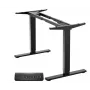 Electric standing desk frame ONKRON CDF222E-B, 2-leg, black, 100 kg capacity, width 100–170 cm, min height 73 cm