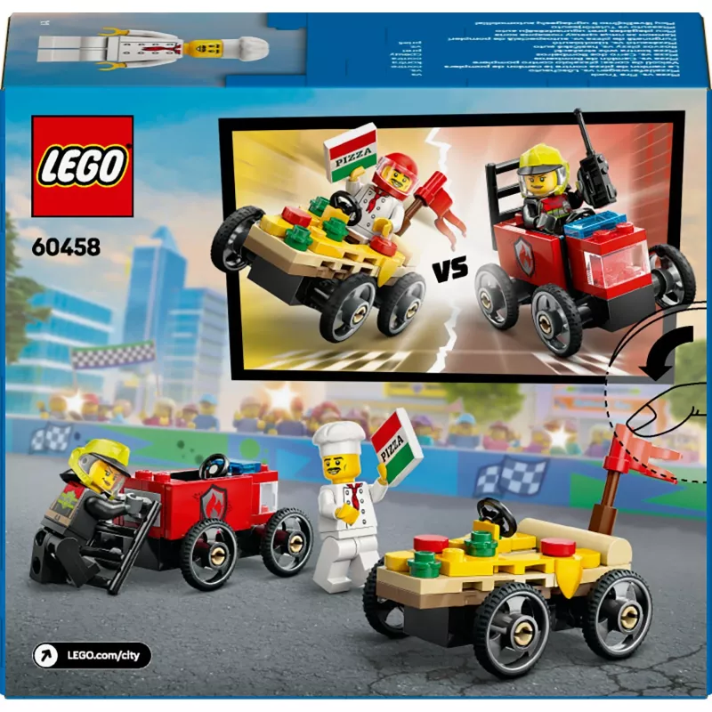 LEGO CITY 60458 Pizza vs. Fire Truck