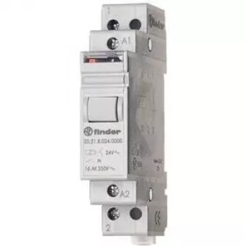 FINDER impulse switch 24VAC 20.21.8.024.4000 Series 20 for DIN-Rail 1S 16A 20.21.8.024.4000 (202180244000)