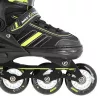 Nils Extreme NH18191 2IN1 Inline Skates BLACK/LIME SIZE. L (39-43) With Interchangeable Hockey Skates