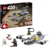 LEGO Star Wars set 75410 N-1 Starfighter model with 92 pieces, minifigures Mando and Grogu