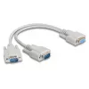DeLOCK 67160 Serial Cable Beige 0.3 m DB-9
