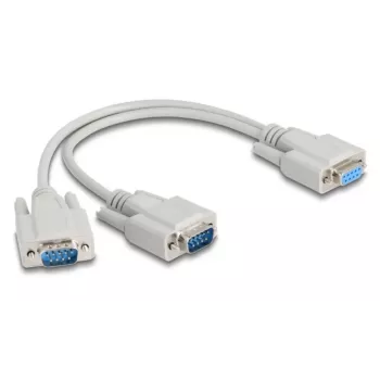 DeLOCK 67160 Serial Cable Beige 0.3 m DB-9