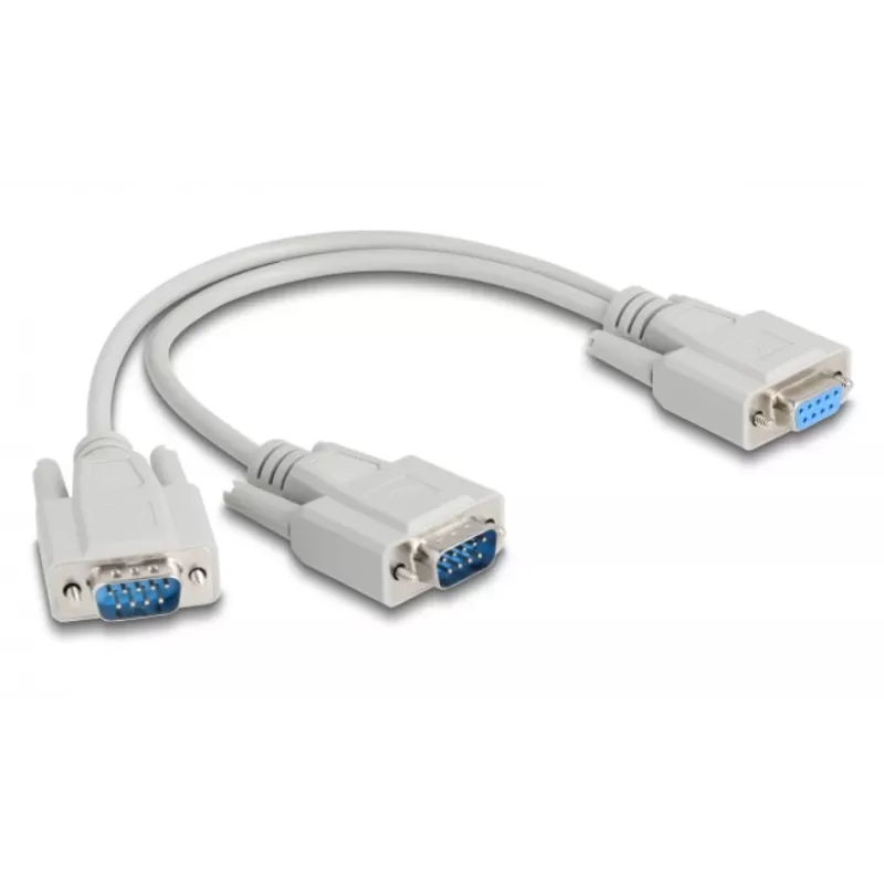 DeLOCK 67160 Serial Cable Beige 0.3 m DB-9