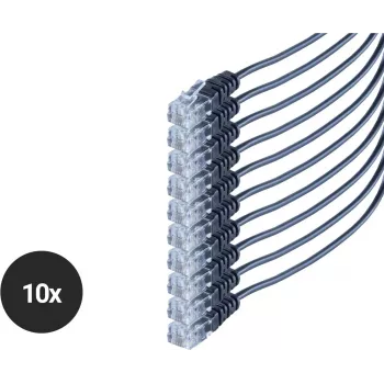 Telephone Cable ShiverPeaks SO70084-1-SET10 with RJ11 Connector, Set of 10