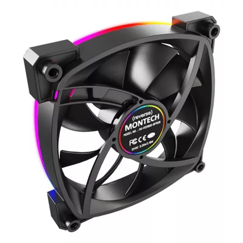 Montech RX120 PWM Computer case Fan 12 cm Black 3 pc(s)