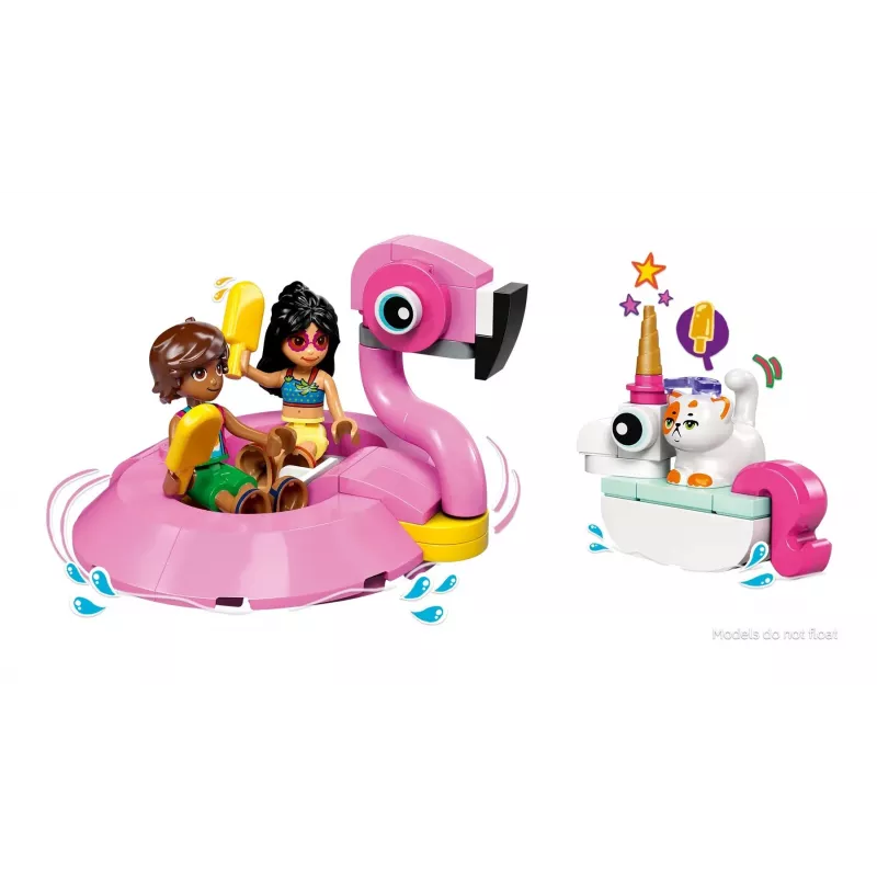 Construction toy LEGO Friends set 42658 Pool Party with Unicorn and Flamingo, characters and accessories