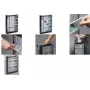Small Parts Organizer allit 466250, compartments storage box, 300×465×80 mm, black/grey