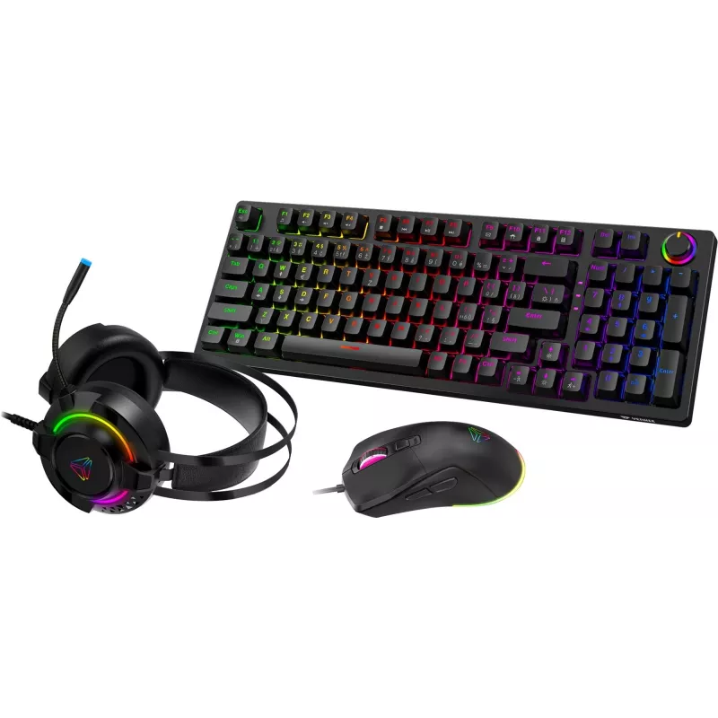 Gaming set Yenkee YGS 03 ECLIPSE 3-in-1 (keyboard, mouse, headset)