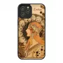 Phone case man and wood for iPhone 12 Pro Max — zodiac black