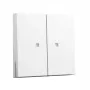 Switch rocker plate GIRA 363103 for 2-gang control frame System 55, pure white