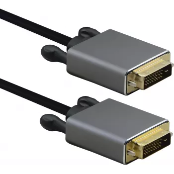 DVI cable helos Anschlusskabel DVI plug-to-plug PREMIUM 4K 5.0m black