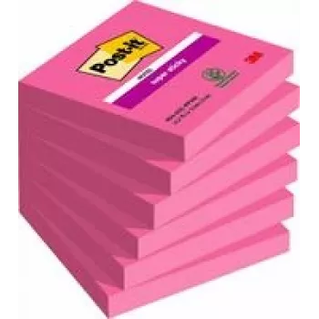 3M 654SPI note paper Square Pink 90 sheets Self-adhesive
