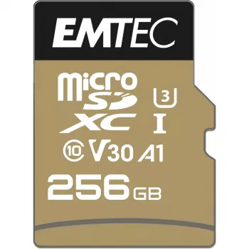 Flash memory Emtec SpeedIN Pro 256 GB MicroSDXC UHS-I Class 10