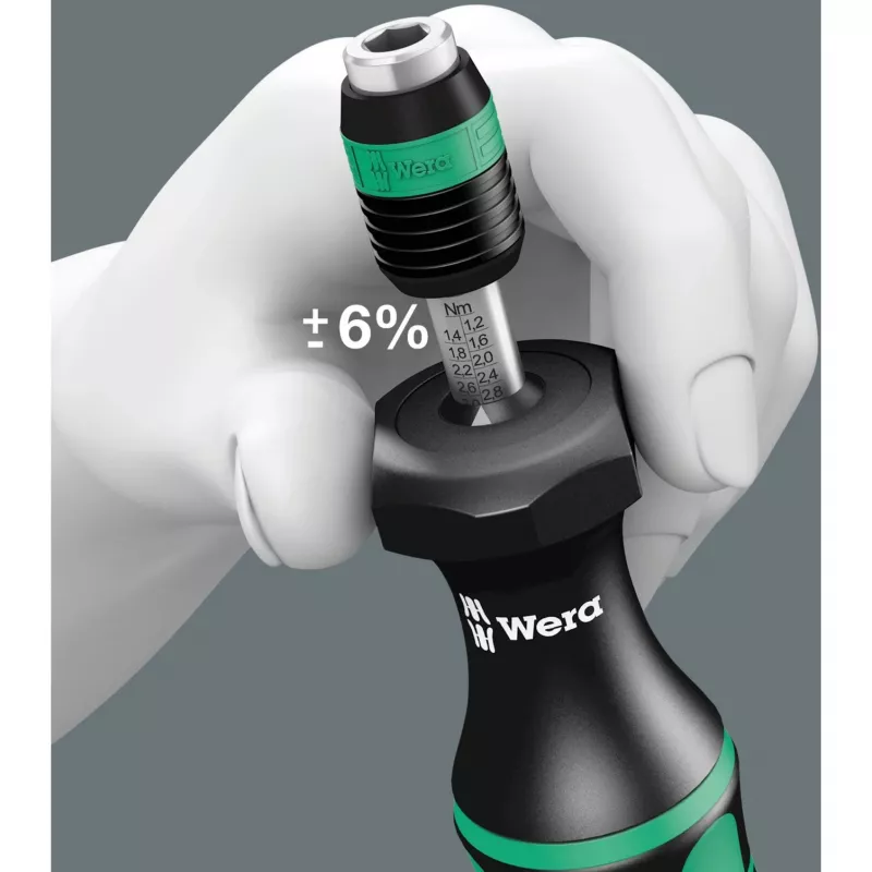 torque screwdriver 7441, Torque Wrench black/Green, for 1/4 Bits