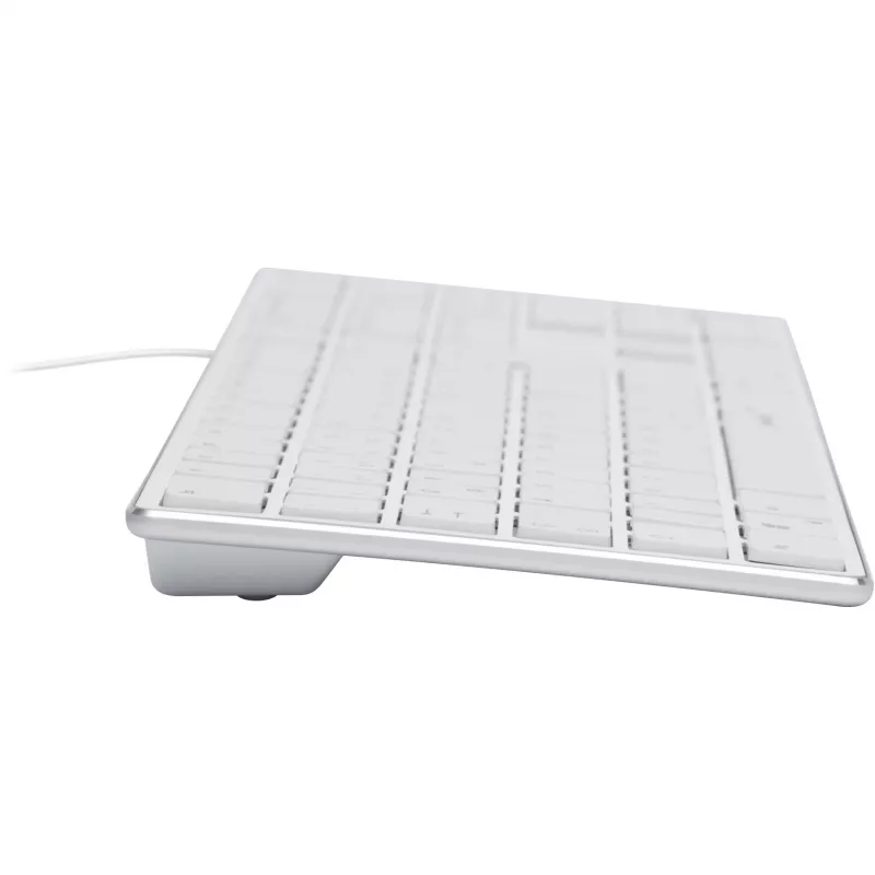 Keyboard Speedlink RIVA Slim Metal Scissor White — wired slim scissor-switch keyboard, white