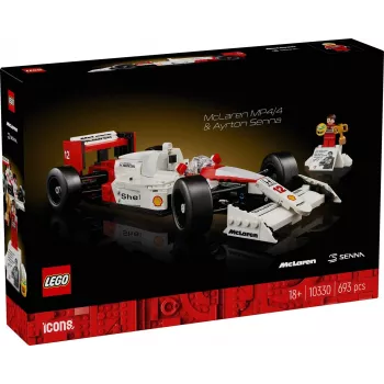 LEGO set McLaren MP4/4 Ayrton Senna 10330 — LEGO ICONS scale model display