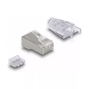 DeLOCK RJ45 Modular Plug Cat.6 with curved latch and bend protection 50 pcs