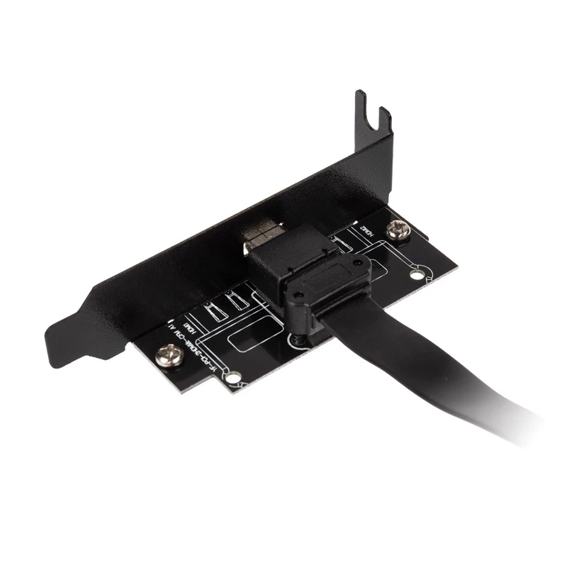Akasa Low Profile PCI Bracket Adapter USB 3.1 Type C - black - Adapter - Digital/Data