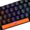 Mechanical Keyboard Baracuda Dolphin Black US layout with Red switches