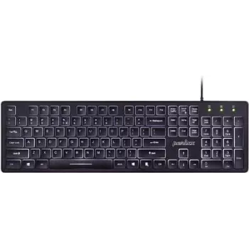 Perixx PERIBOARD-317 DE B wireless keyboard German, QWERTZ Black backlit (PERIBOARD-317 DE B)