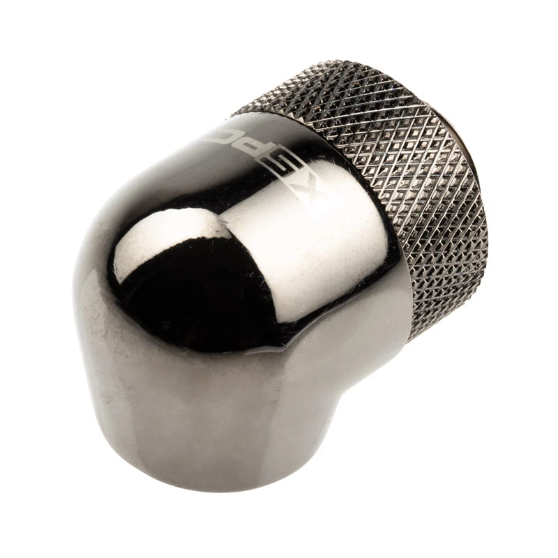 XSPC 90° Adapter G1/4 inch AG to G1/4 inch IG, rotatable, black chrome, 4-pack