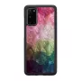 Protective phone case iKins for Samsung Galaxy S20 — water flower pattern, black