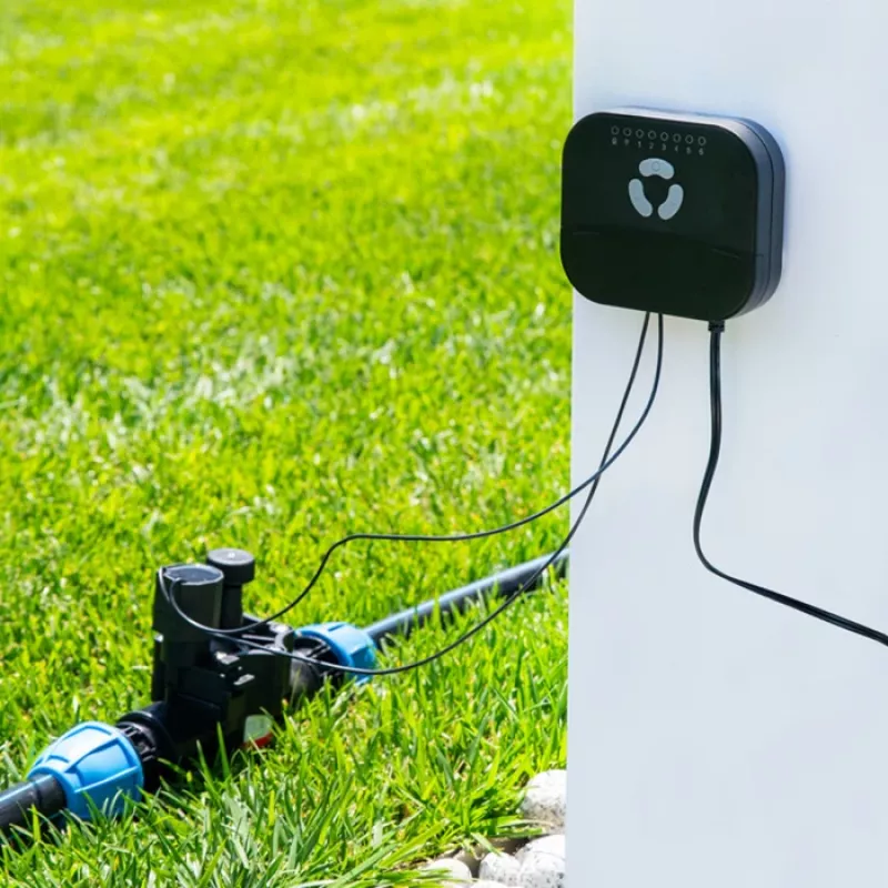 Irrigation sprinkler controller Shelly FrankEver FK-06X with Wi‑Fi connectivity for automated garden watering