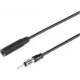 Renkforce 1 m Car Antenna Extension Cable jack 3.5 mm Plug Black RF-5087926 (RF-5087926)