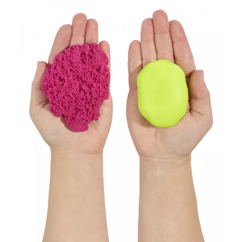 Plastic mass Wonder Factory Never Dry Dough, Lime Green, Pink