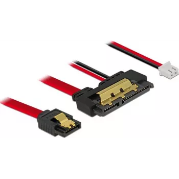 SATA cable DeLOCK 85240 0.2 m SATA 7-pin SATA 22-pin Black
