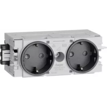 Hager Dado Trunking Plug-In Module (W x H x T) 120 x 50 x 61 mm GS20009011 1 pc(s) graphite black (RAL 9011) (GS20009011)