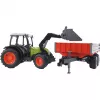 Toy Tractor Bruder Claas Nectis 267 F with Tipping Trailer