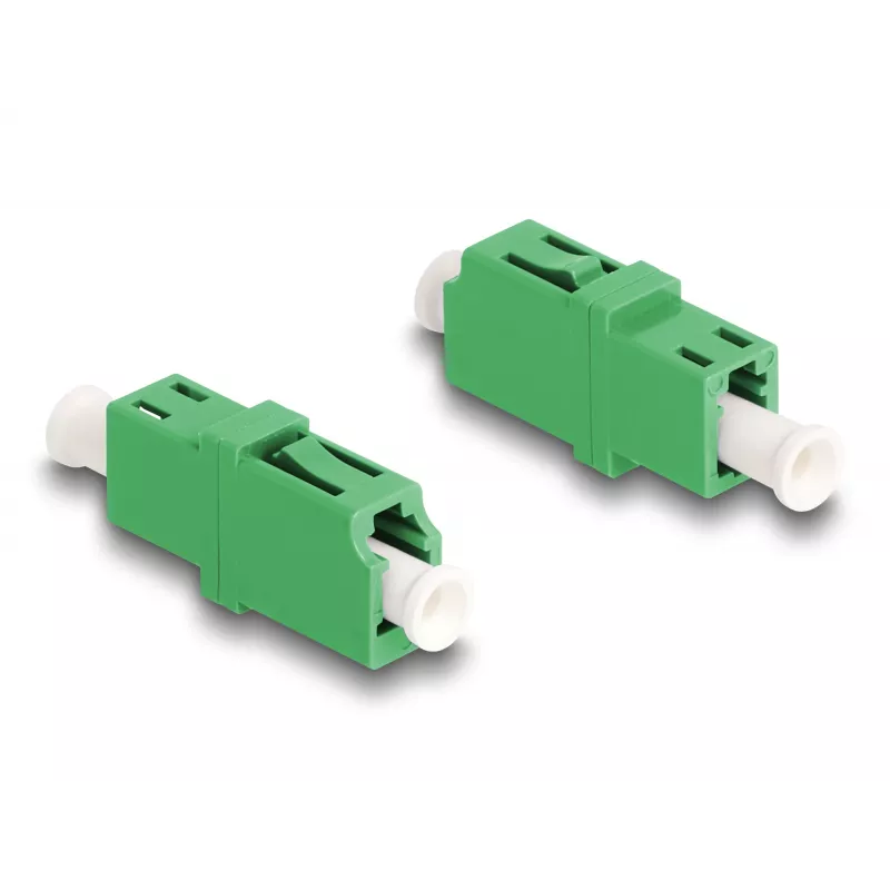 Optical Fiber Coupler LC Simplex female to LC Simplex female APC green DeLOCK 87984