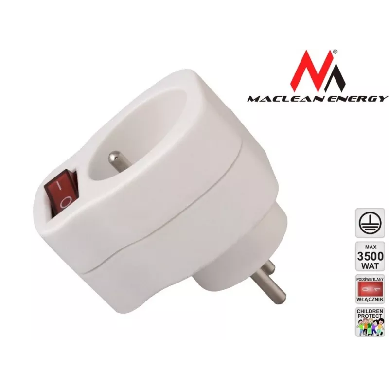 Power outlet MACLEAN AC outlet MCE13 with switch