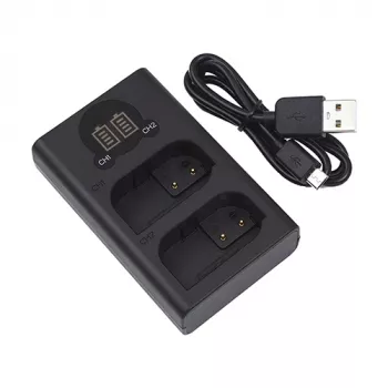 Battery Charger PANASONIC DMW-BLK22, Dual