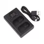 Battery Charger PANASONIC DMW-BLK22, Dual