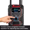 Portable radio EINHELL TE-CR 18 Li DAB+ FM Bluetooth USB, battery-powered (TE-CR 18 Li compatible)