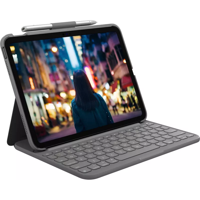 Logitech 920-011423 mobile device keyboard QWERTZ German Bluetooth Grey