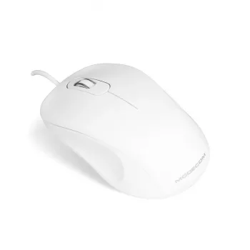 MODECOM M10 M-MC-0M10-200 Mouse (optisch, 1000 DPI, Weie Colour) (M-MC-0M10-200)