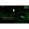 Keychain flashlight Nitecore TIKI GITD Grey — USB rechargeable, 1 lm, 55 mm, 12 g, IP66