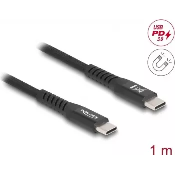 USB Cable DeLOCK 81119 USB 2.0 1m USB C Black