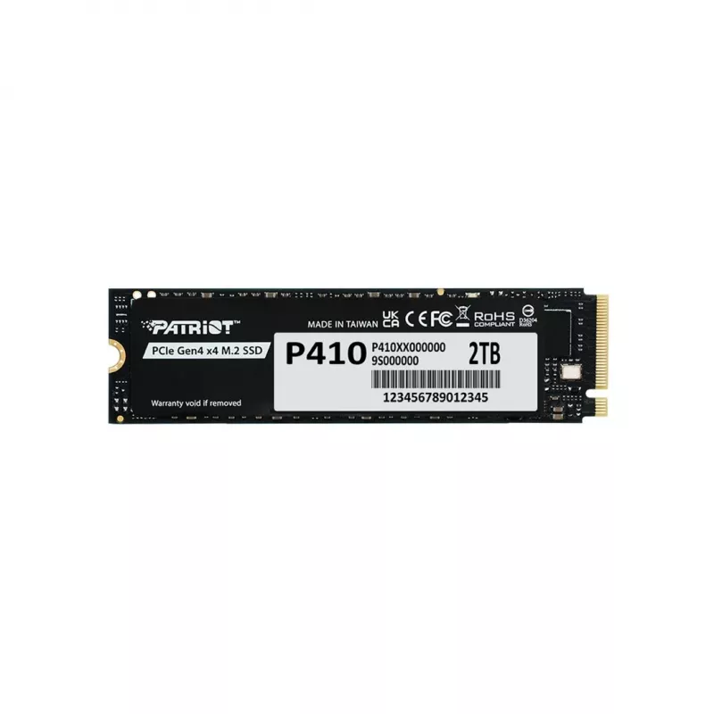 Solid State Drive PATRIOT P410 2 TB M.2 NVMe, 2000 GB, M.2 form factor