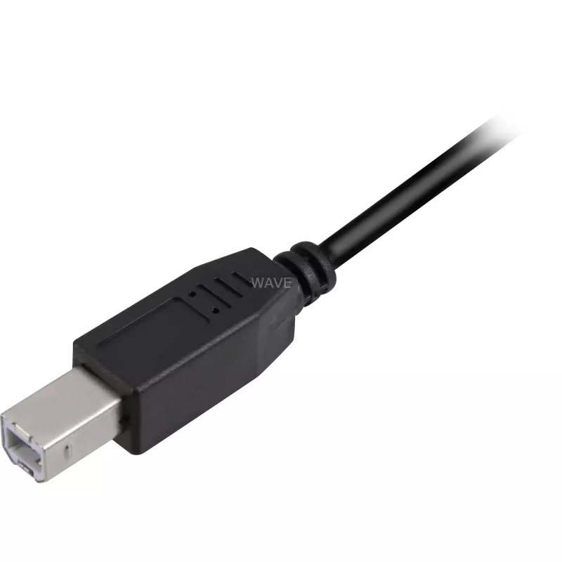 USB cable Sharkoon USB 2.0 1 m USB A USB B Black