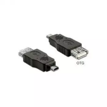 Cable gender changer DeLOCK 65399 mini USB A to USB A Black