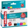 edding printer cartridges EDD-437 black, cyan, magenta, yellow compatible with brother LC-985BK/C/M/