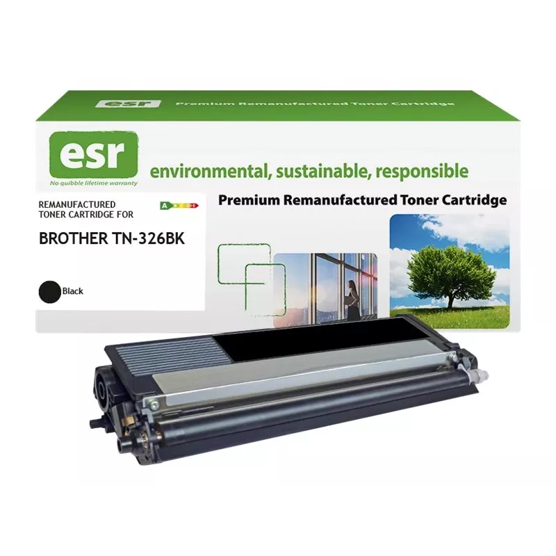 ESR Toner cartridge compatible with Brother TN-326BK black remanufactured 4.000 pages