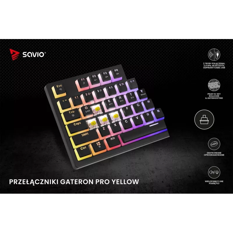 Savio SAVGK-PHENIX YELLOW PUDDING Yellow USB